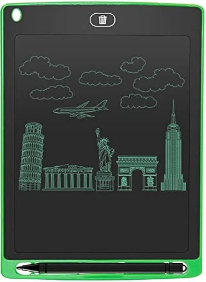one year warranty_8.5 Inch LCD Writing Tablet Paperless Office Writing Board With Stylus Pen Green For Office Workers And Students9991193" )